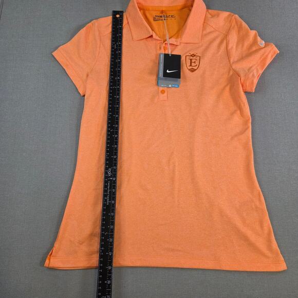Nike Golf Women’s Dri-Fit Polo Shirt Orange Performance Top Size M NWT - Picture 9 of 16